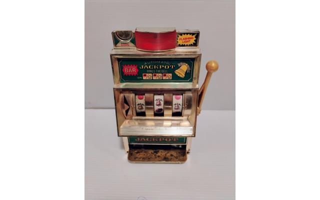 Vintage 11in Slot Machine (NOT TESTED)