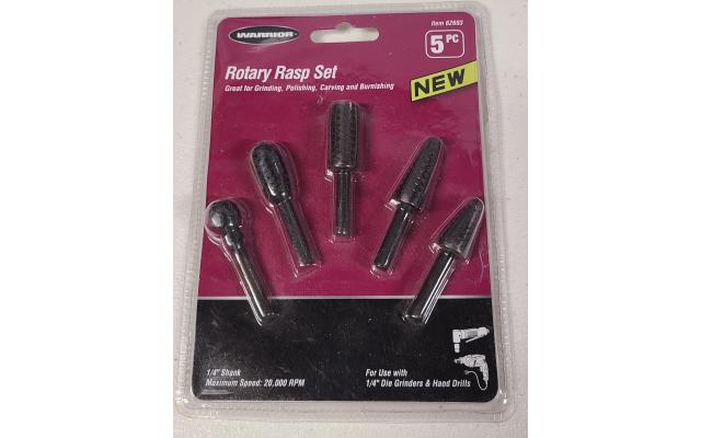 Warrior 5pc Rotary Rasp Set