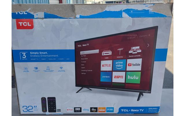 32in TCL Roku Tv