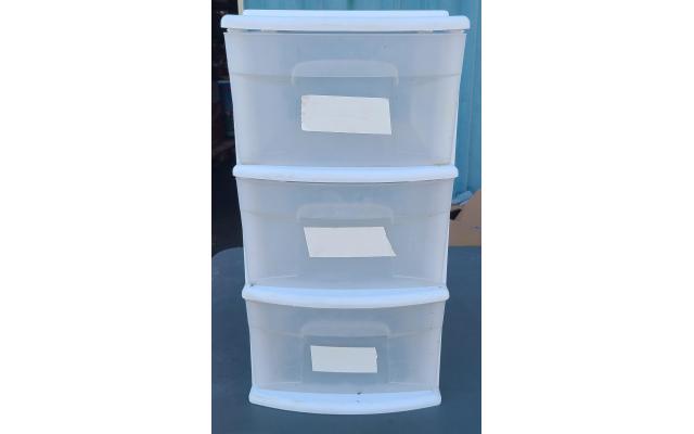 3 Drawer Plastic Organizer
