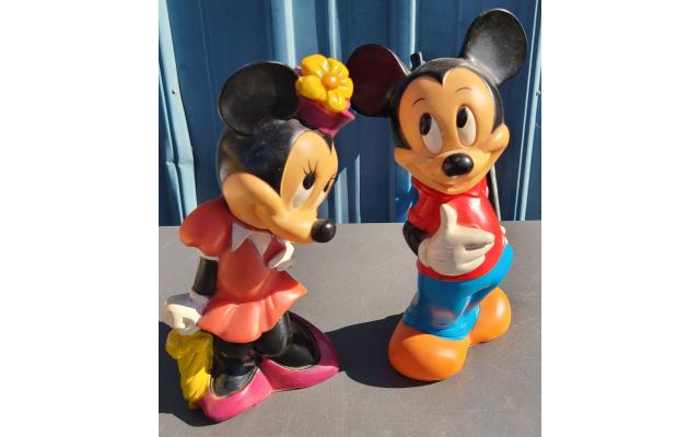 Vintage Mickey And Minnie Banks