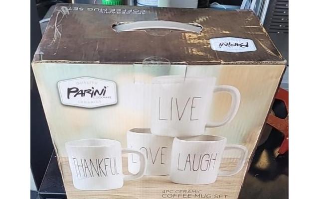 Parini 4pc Ceramic Coffee Mug Set